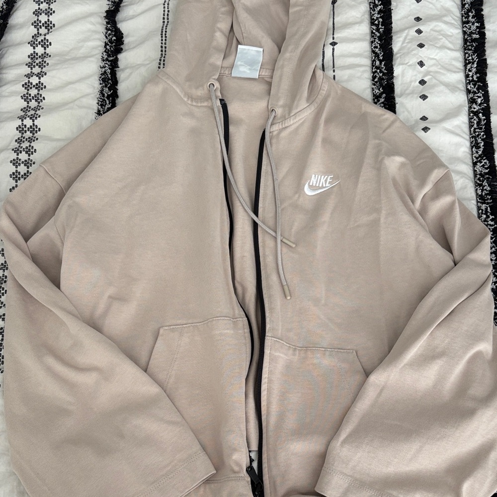 Nike Light Tan Full-Zip Hoodie